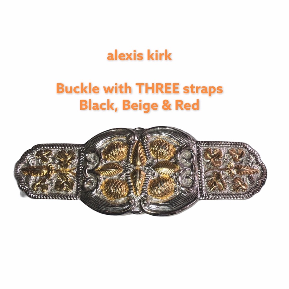 Alexis Kirk Buckle with THREE straps